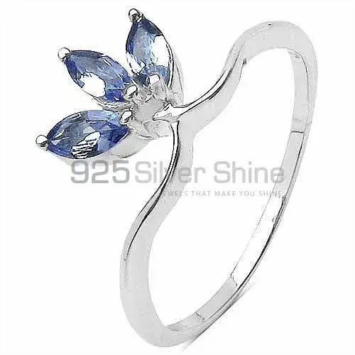 Genuine Tanzanite Gemstone Rings Suppliers In 925 Sterling Silver Jewelry 925SR3306_1