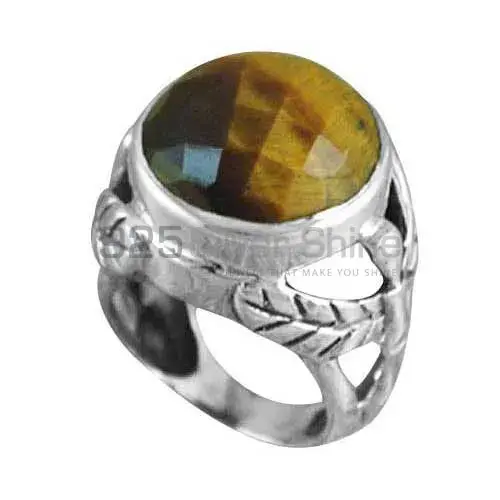 Genuine Tiger's Eye Gemstone Rings In 925 Sterling Silver Jewelry 925SR3540