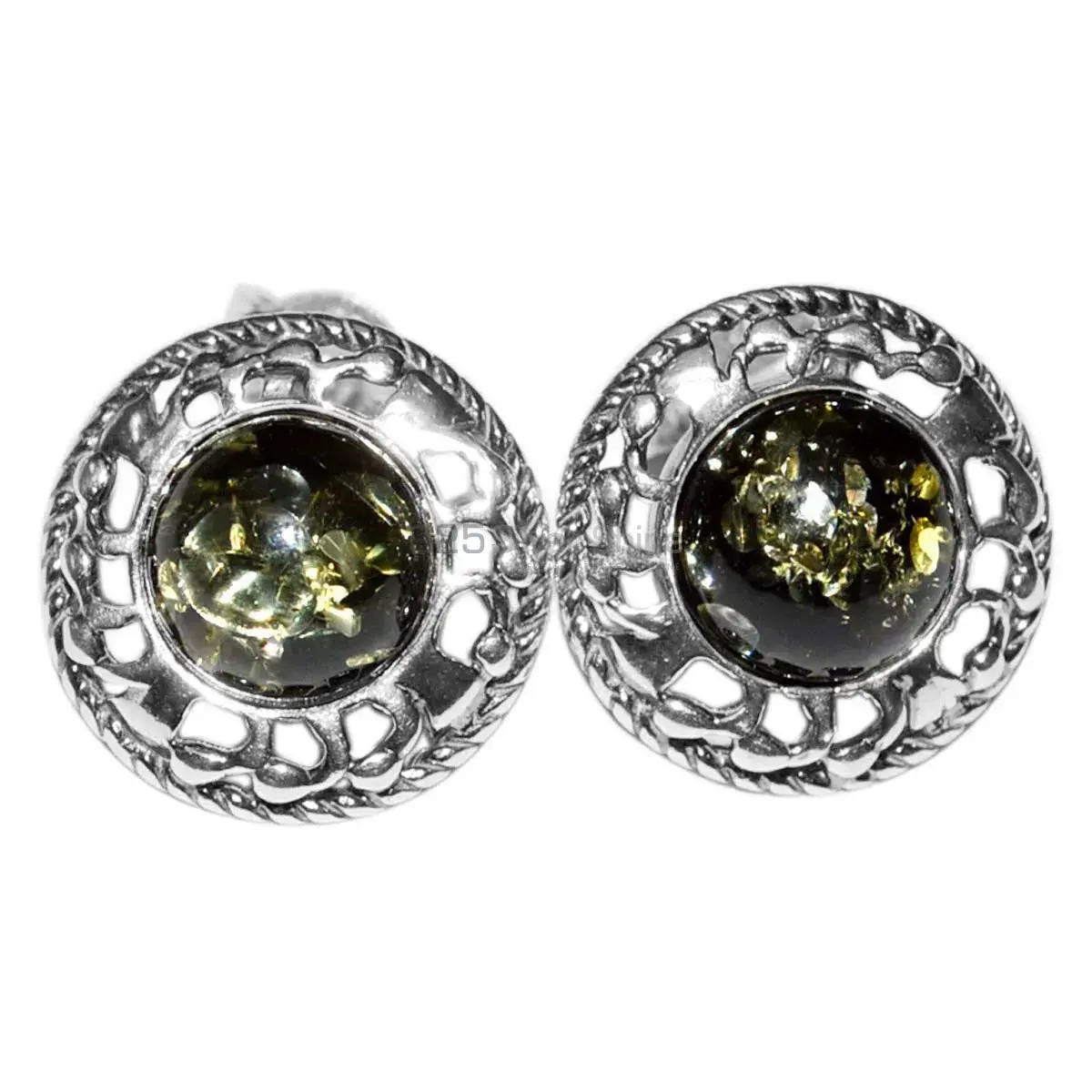 Genuine Turtella Jasper Gemstone Earrings Suppliers In 925 Sterling Silver Jewelry 925SE2923