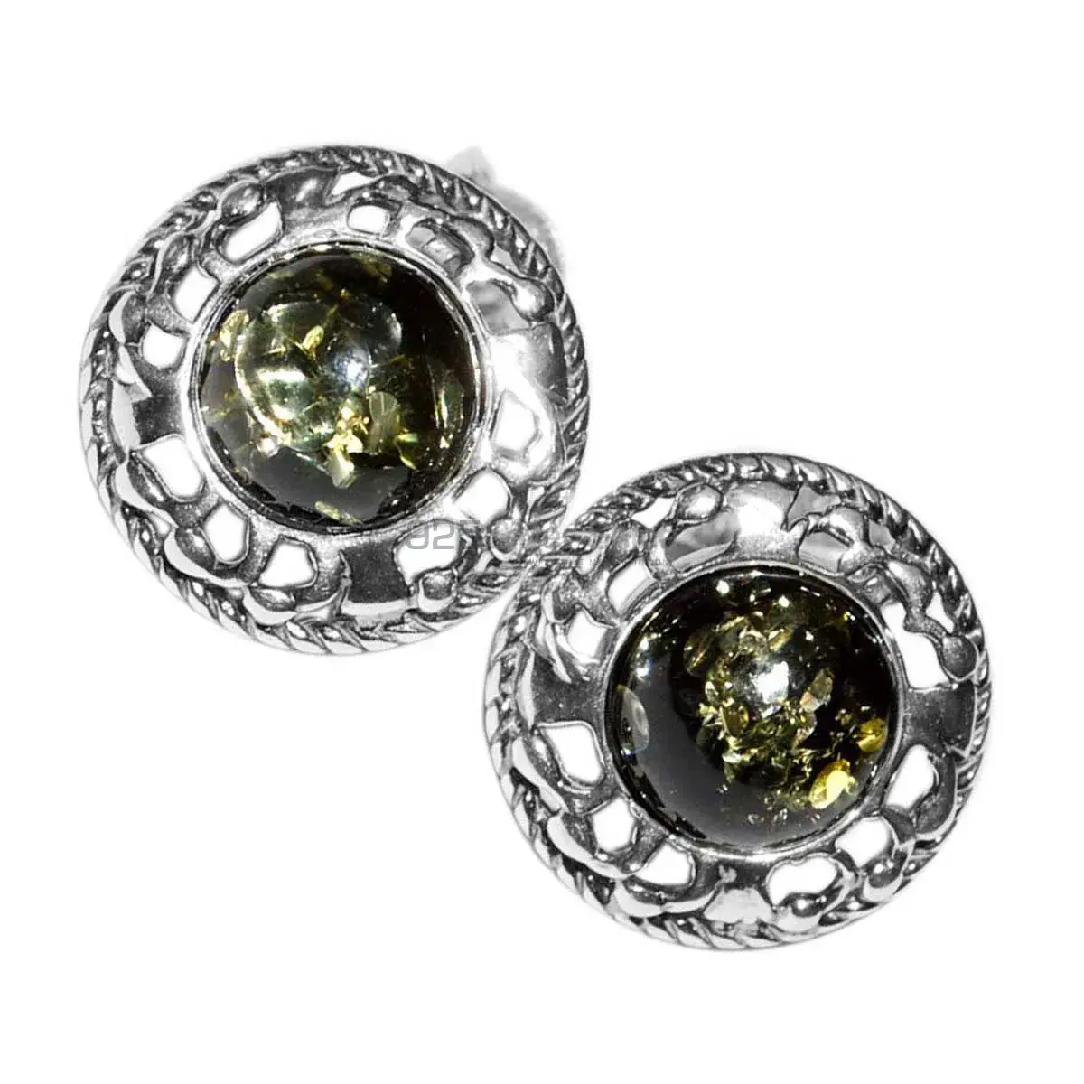 Genuine Turtella Jasper Gemstone Earrings Suppliers In 925 Sterling Silver Jewelry 925SE2923_0