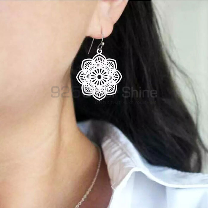Geometric Minimalist Dangle Earring In Silver GMME286_0