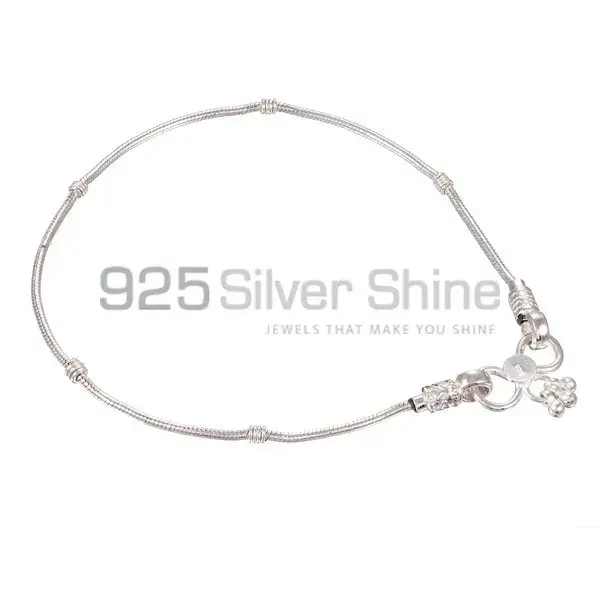 Handcrafted 925 Sterling Silver Anklet 925ANK54