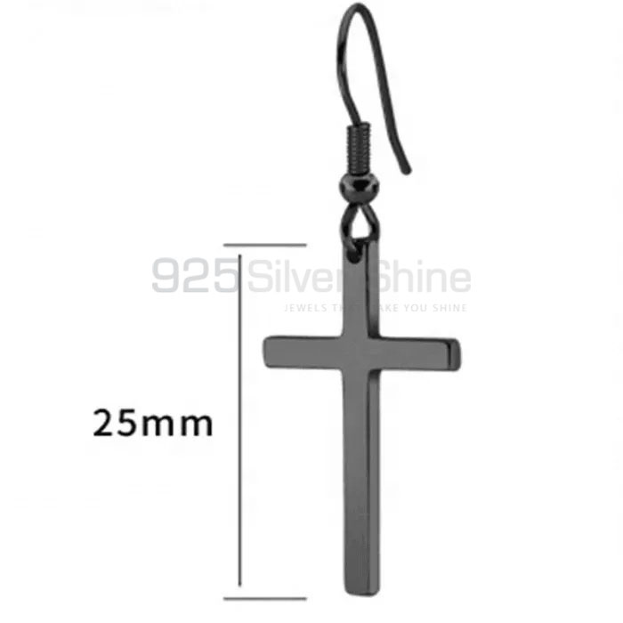 Handmade 925 Silver Cross Earrings For Minimalist Jewelry Look CRME57_1