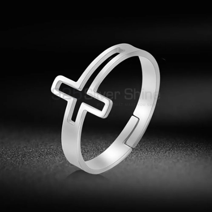 Handmade 925 Sterling Silver Cross Ring For Women's CRMR81