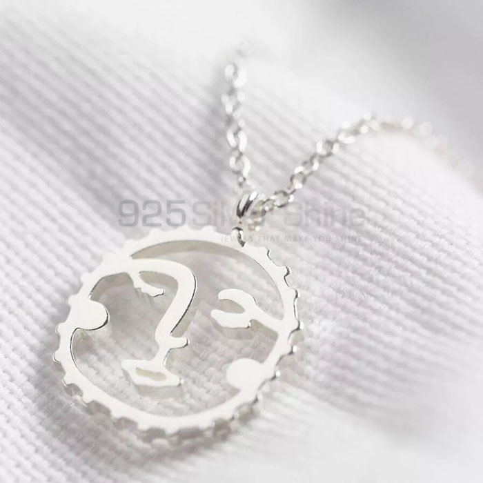 Handmade 925 Sterling Silver Face Minimalist Necklace Jewelry FCMN100