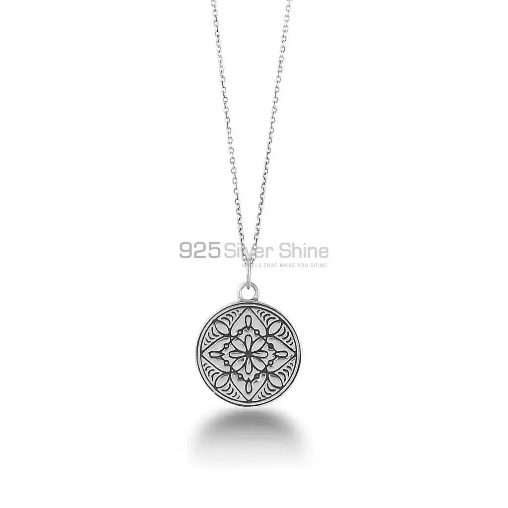 Handmade 925 Sterling Silver Mandala Pendant 925MN136