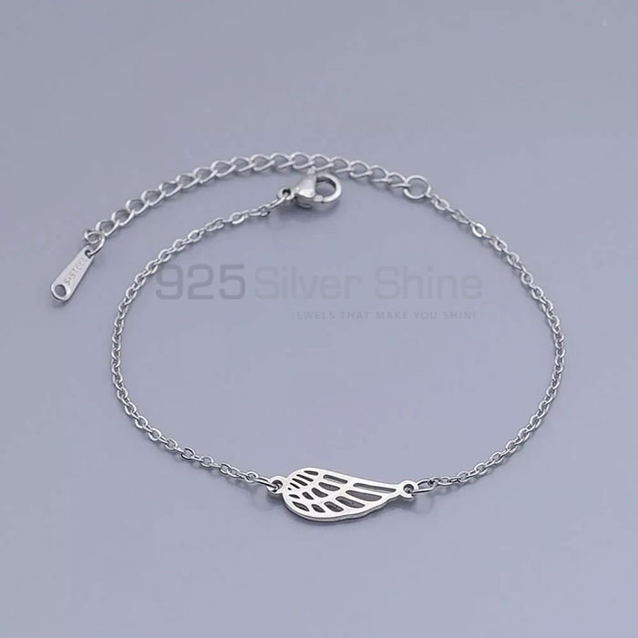 Handmade Angel Wing Cremation Bracelet In 925 Sterling Silver AWMB04