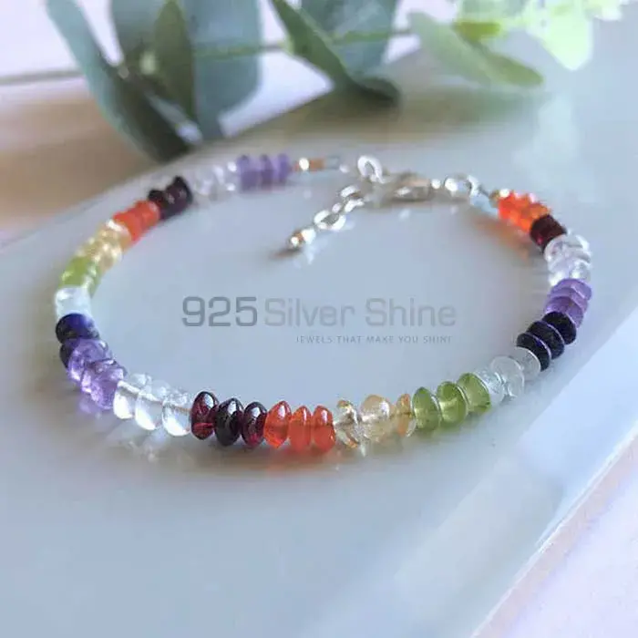Handmade Beads Yoga Bracelets With Sterling Silver Jewelry SSCB106_2