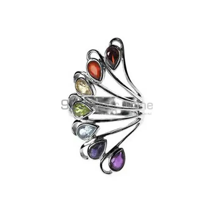 Handmade Chakra Rings With Sterling Silver Jewelry SSCR109