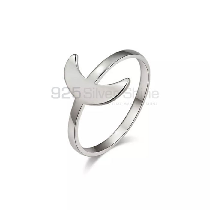 Handmade Crescent Moon Ring In 925 Sterling Silver MOMP401