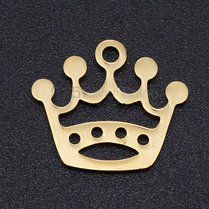 Handmade Crown Pendant In 925 Sterling Silver Minimalist Jewelry CRMP87_0