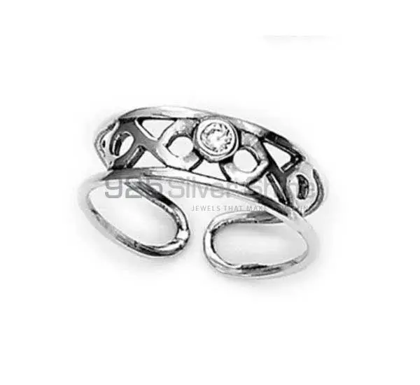 Sterling Silver Toe Rings in a Combination Finish (2 Pairs) - Spirals and  Lines | NOVICA