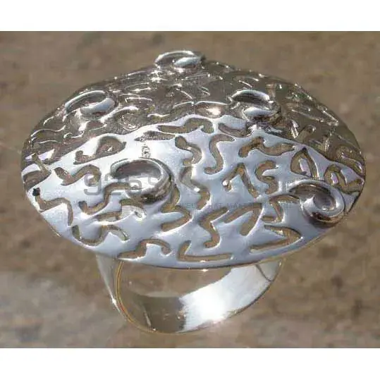 Handmade Design Plain 925 Solid Silver Rings Jewelry 925SR2485