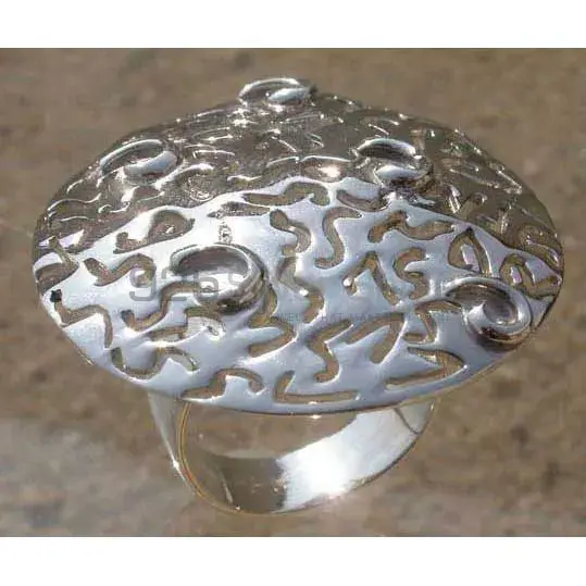 Plain 925 Solid Silver Rings Jewelry 925SR2485_0