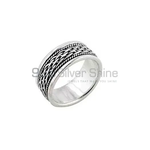 Handmade Design Plain 925 Solid Silver Rings Jewelry 925SR2680