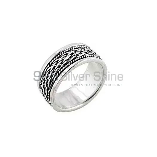 Plain 925 Solid Silver Rings Jewelry 925SR2680_0