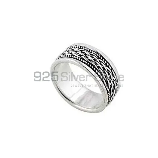 Handmade Design Plain 925 Solid Silver Rings Jewelry 925SR2680_0