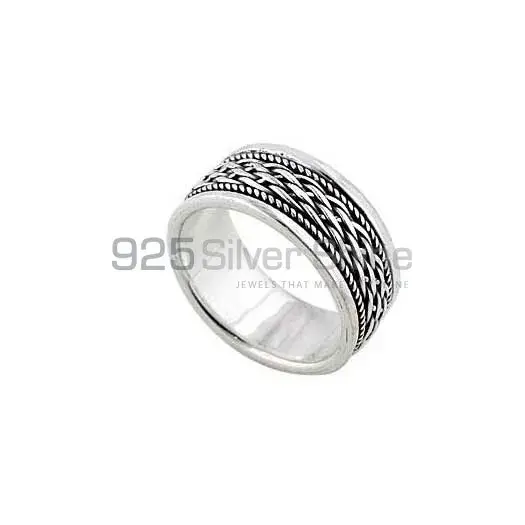 Plain 925 Solid Silver Rings Jewelry 925SR2680_1