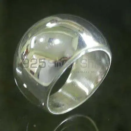 Handmade Design Plain Fine Silver Rings Jewelry 925SR2452