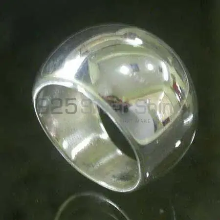 Handmade Design Plain Fine Silver Rings Jewelry 925SR2452_0
