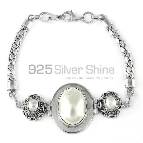Handmade Designer Bracelets in Pearl Gemstone Jewelry 925SB336