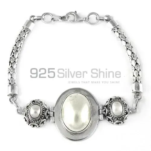 Handmade Bracelets in Pearl Gemstone Jewelry 925SB336