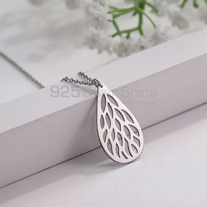 Handmade Filigree Designer Necklace In 925 Sterling Silver FGMN174