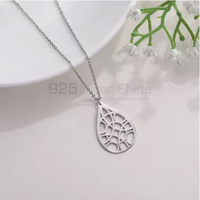 Handmade Filigree Designer Necklace In 925 Sterling Silver FGMN174_0