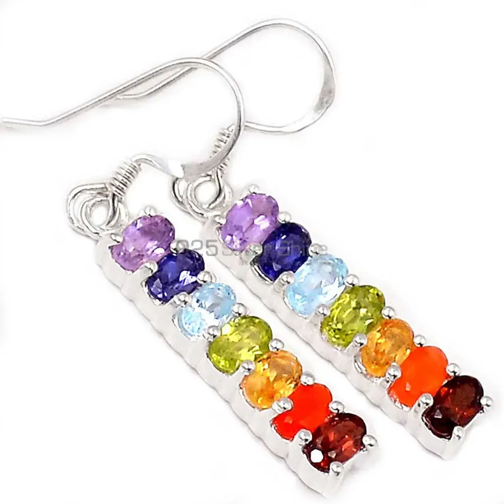 Handmade Healing Chakra Earring With Sterling Silver Jewelry 925CE18