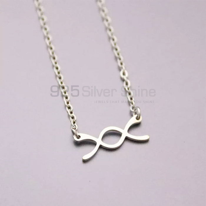 Handmade Infinity Sterling Silver Necklace For Women's INMB340