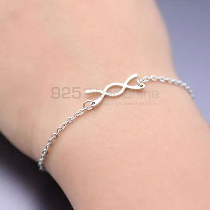 Handmade Infinity Sterling Silver Necklace For Women's INMB340_1