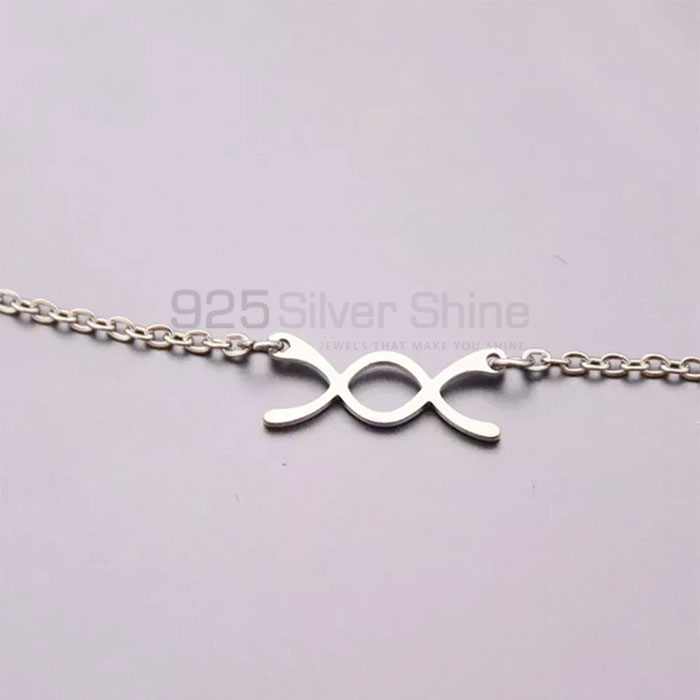 Handmade Infinity Sterling Silver Necklace For Women's INMB340_2