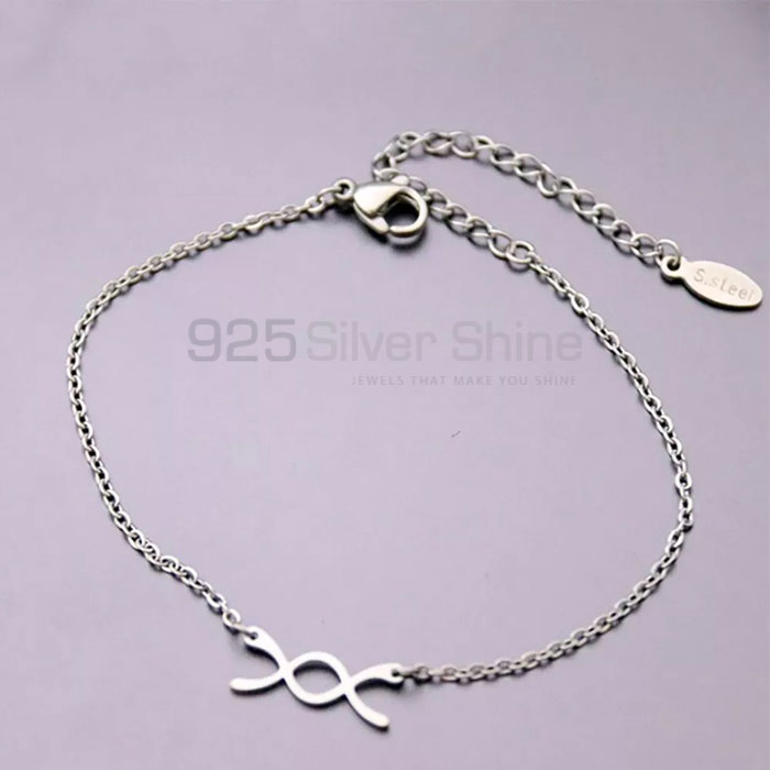 Handmade Infinity Sterling Silver Necklace For Women's INMB340_3