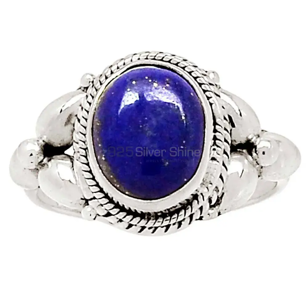 Handmade Lapis Lazuli Stone Rings In Silver Jewelry 925SR2322