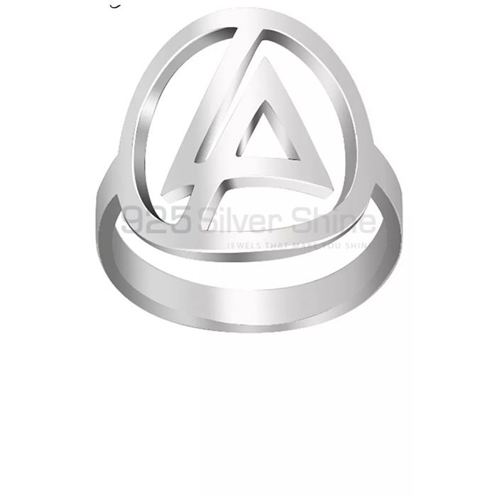Handmade Linking Park Symbol Ring In Sterling Silver SMMR583