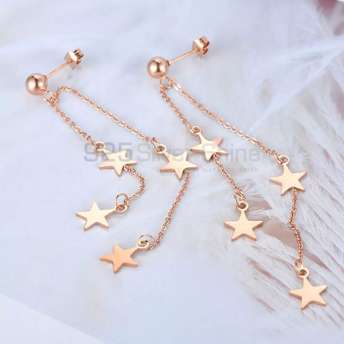 Handmade Long Chain Star Minimalist Earring STME484