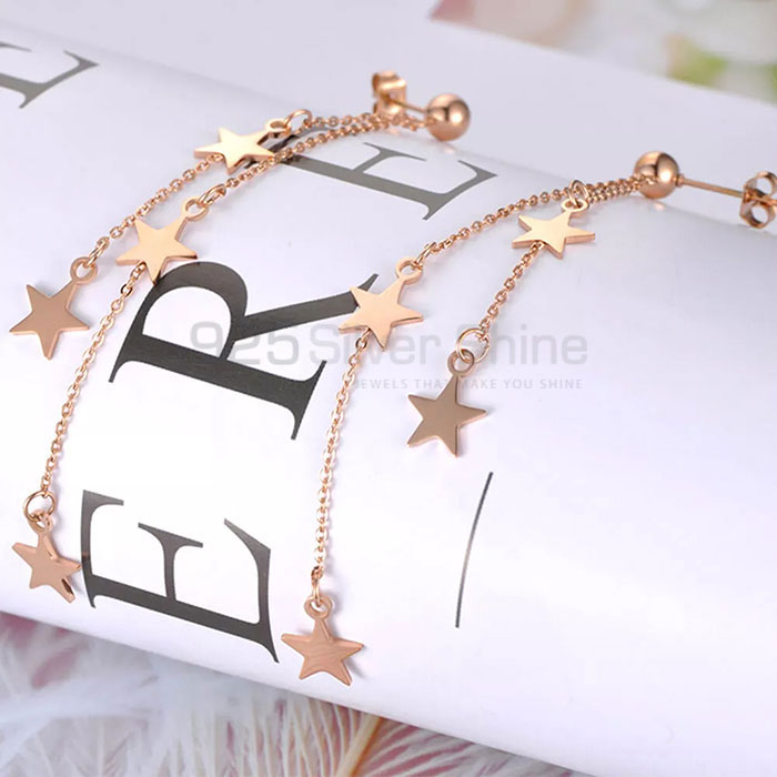 Handmade Long Chain Star Minimalist Earring STME484_0