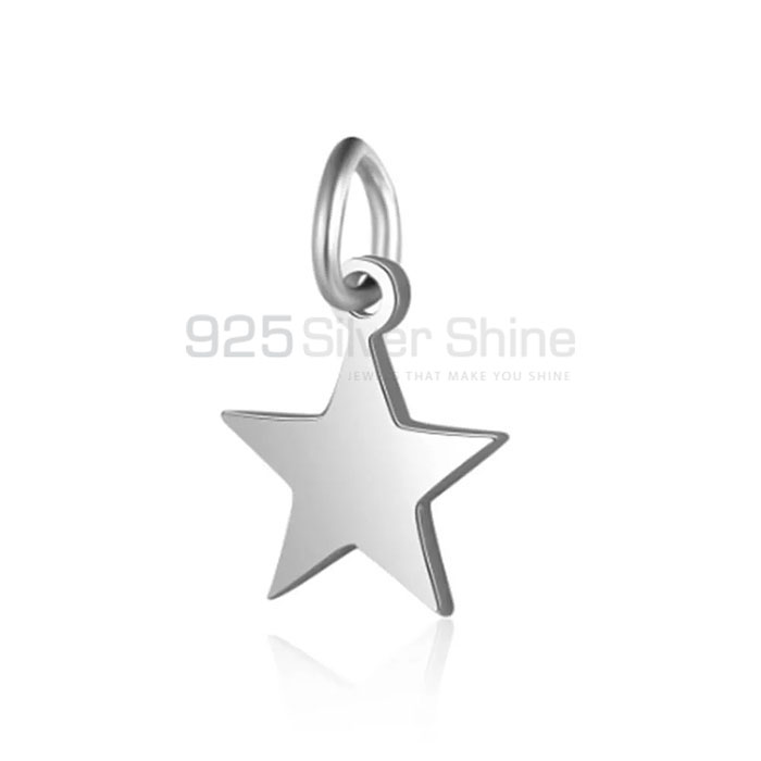 Handmade Mini Star Bail Pendant In Sterling Silver STMP528