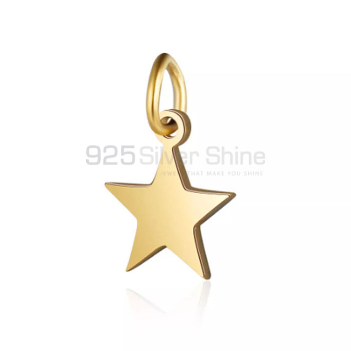 Handmade Mini Star Bail Pendant In Sterling Silver STMP528_0