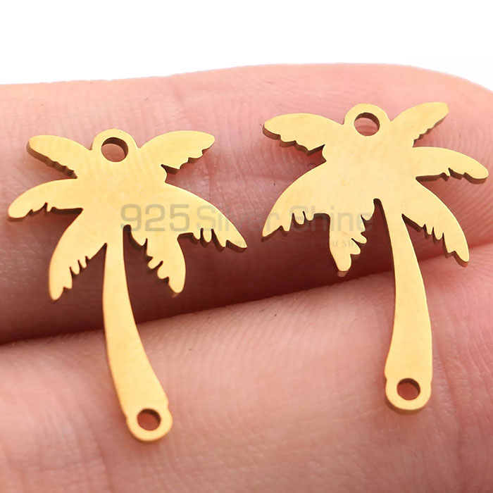 Handmade Palm Tree Minimalist Charm Pendant In 925 Silver TOLMP595_0