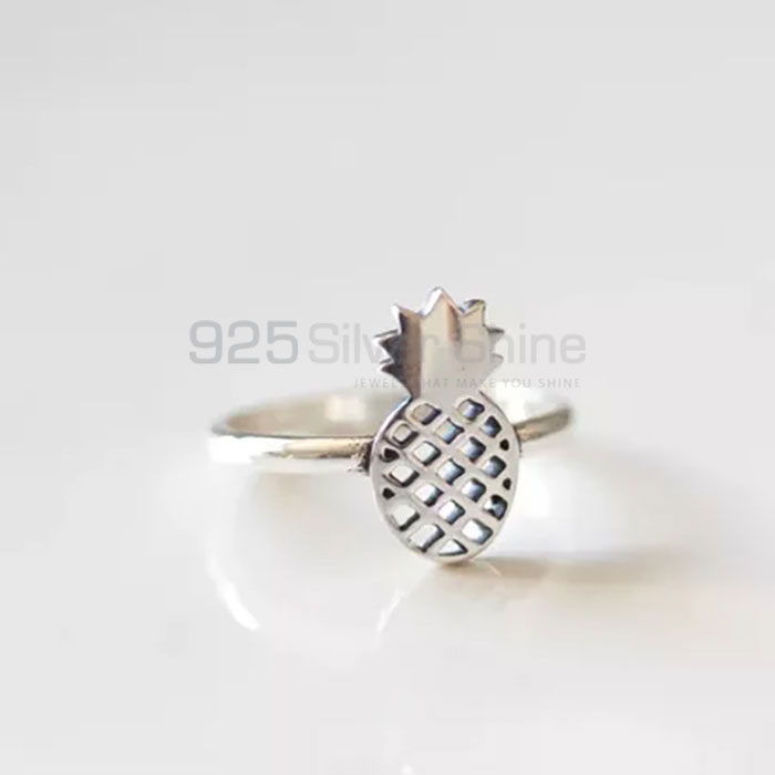 Handmade Pineapple Fruit Minimalist Ring In 925 Silver FRMR272_2