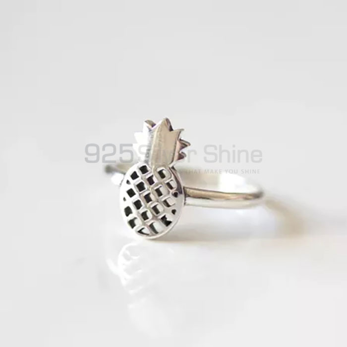 Handmade Pineapple Fruit Minimalist Ring In 925 Silver FRMR272_3