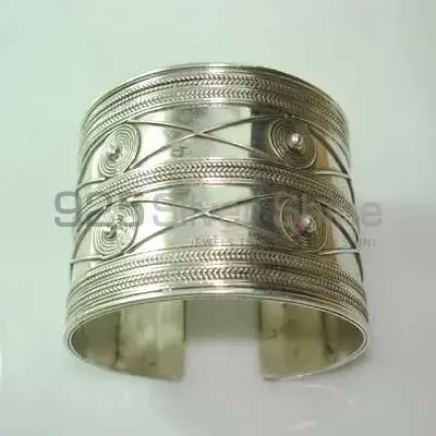 Handmade Plain 925 Silver Cuff Bangle Or Bracelets 925SSB323