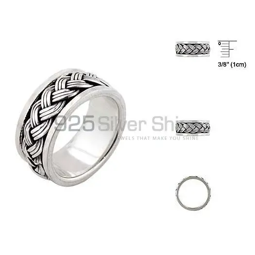 Handmade Plain Sterling Silver Rings Jewelry 925SR2676_0