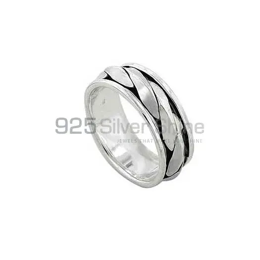 Handmade Plain Sterling Silver Rings Jewelry 925SR2676_1