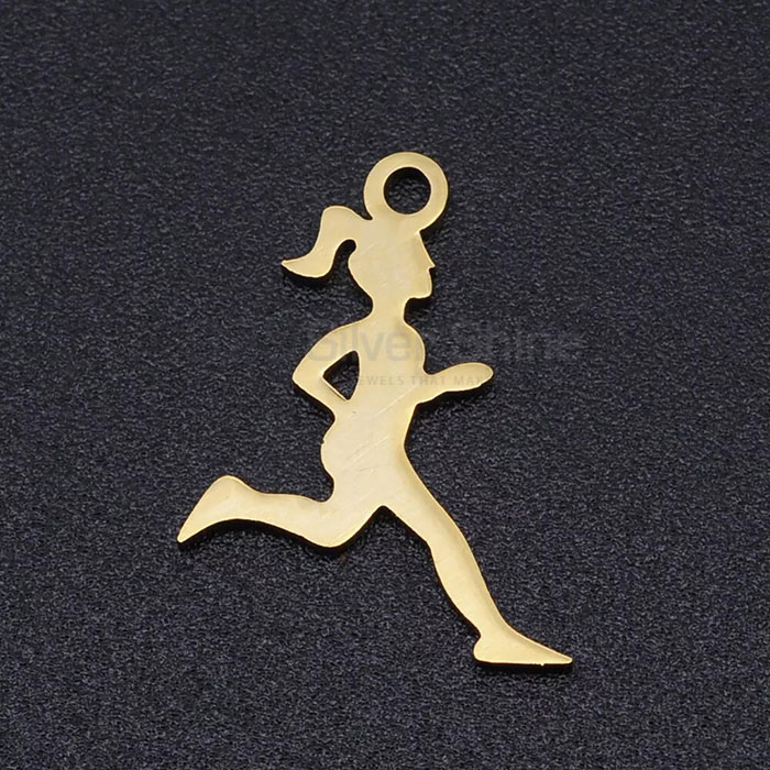 Handmade Sports 925 Silver Pendant For Running SPMP466_0