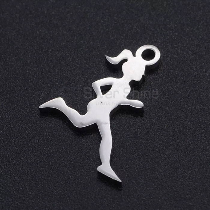 Handmade Sports 925 Silver Pendant For Running SPMP466_1