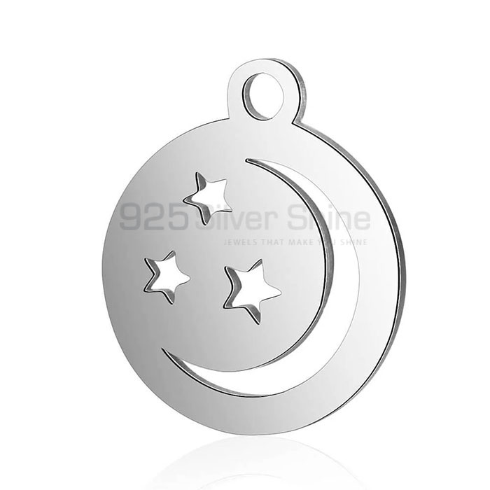 Handmade Star And Moon Design Pendant In 925 Silver STMR533