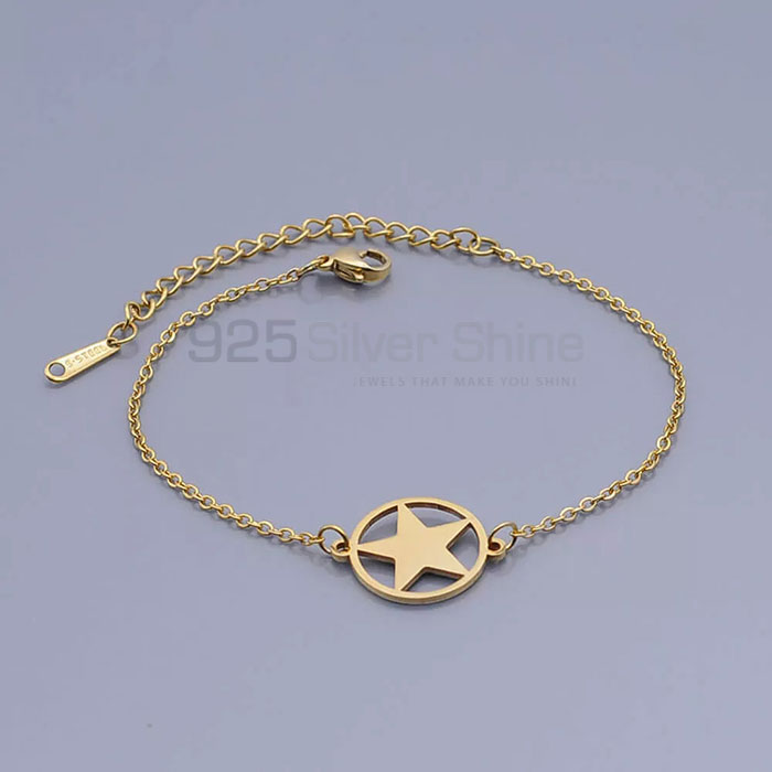 Handmade Star Charm Adjustable Chain Bracelet In Silver STMR474_0