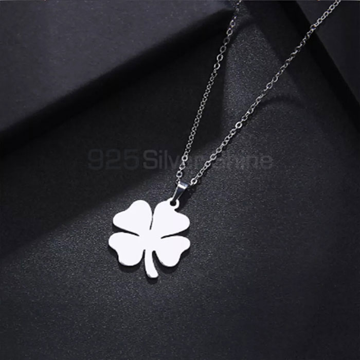 Handmade Sterling Silver Clover Minimalist Necklace Jewelry CFMN38